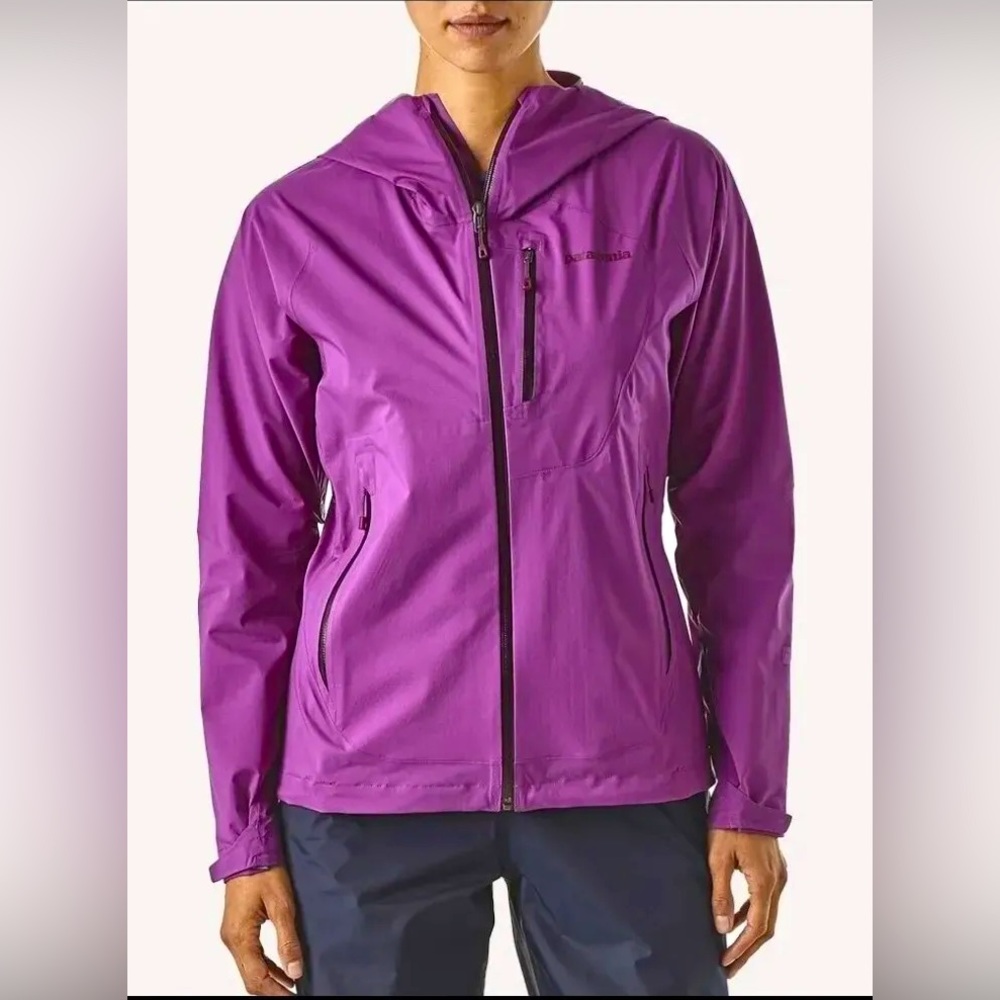 NWT Patagonia H2No Stretch Rain Shadow Waterproof Jacket Purple Women’s Small